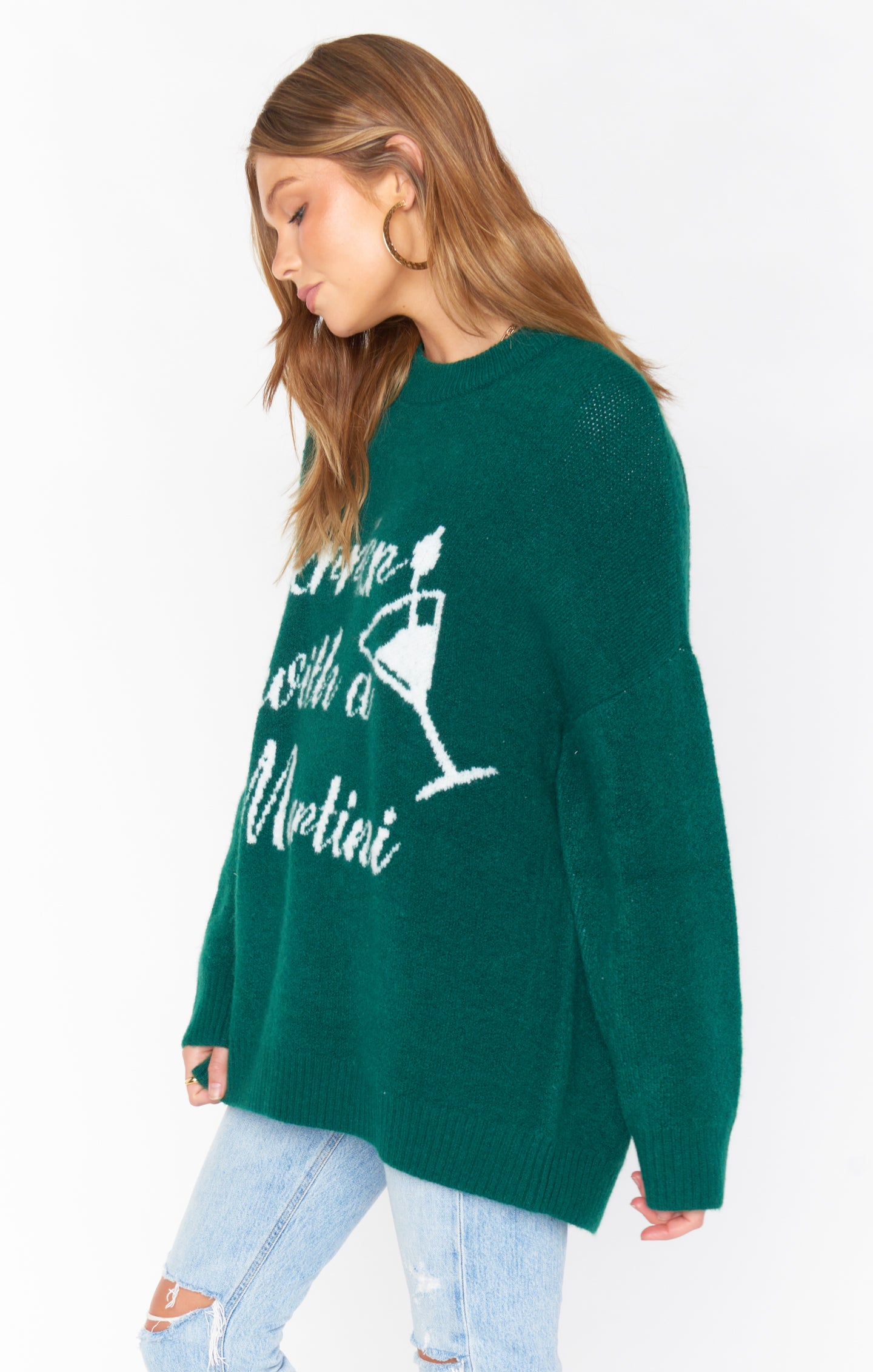 Classic Crewneck Sweater- Merrier with a Martini