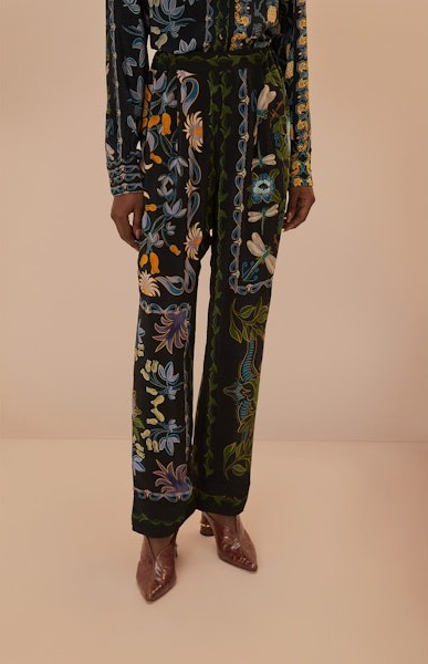 Winter Garden Black Pajama Pant
