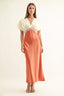 Carolina Colorblocked Dolman Sleeves Maxi Dress