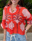 Palm Tree Short Sleeve Button Down