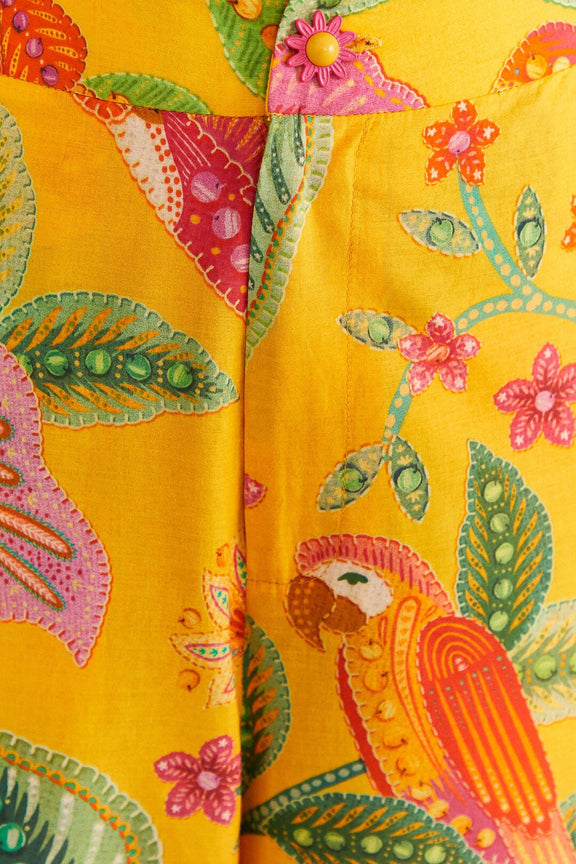 Macaw Bloom Yellow Pants