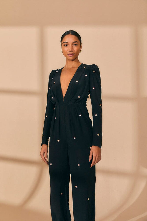 Black Mirror Embroidered Jumpsuit