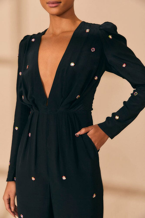 Black Mirror Embroidered Jumpsuit