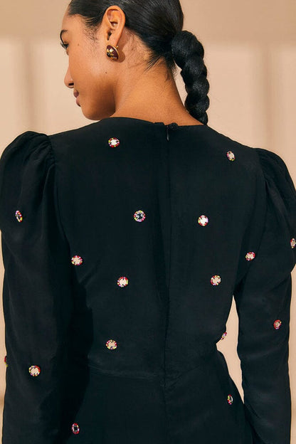 Black Mirror Embroidered Jumpsuit