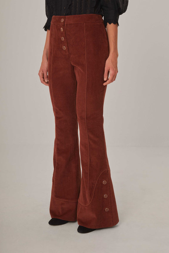 Brown Flare Pants