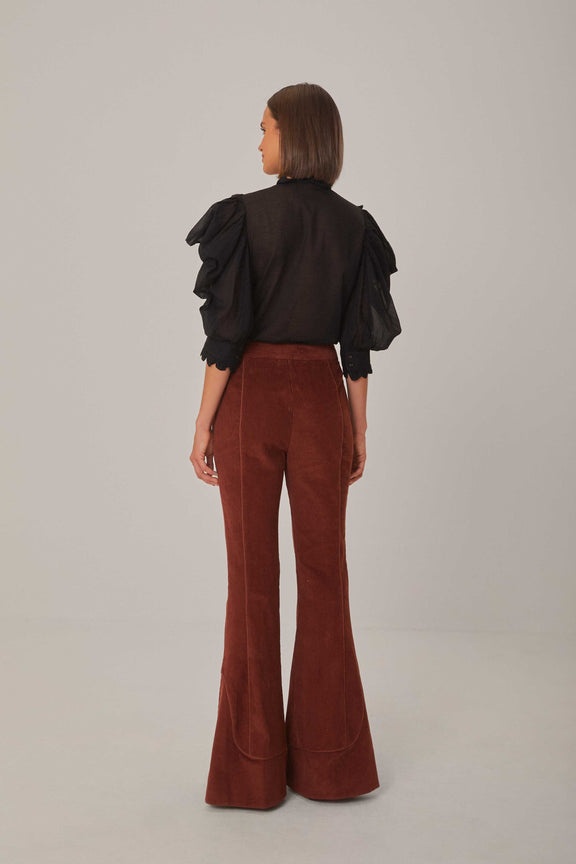 Brown Flare Pants