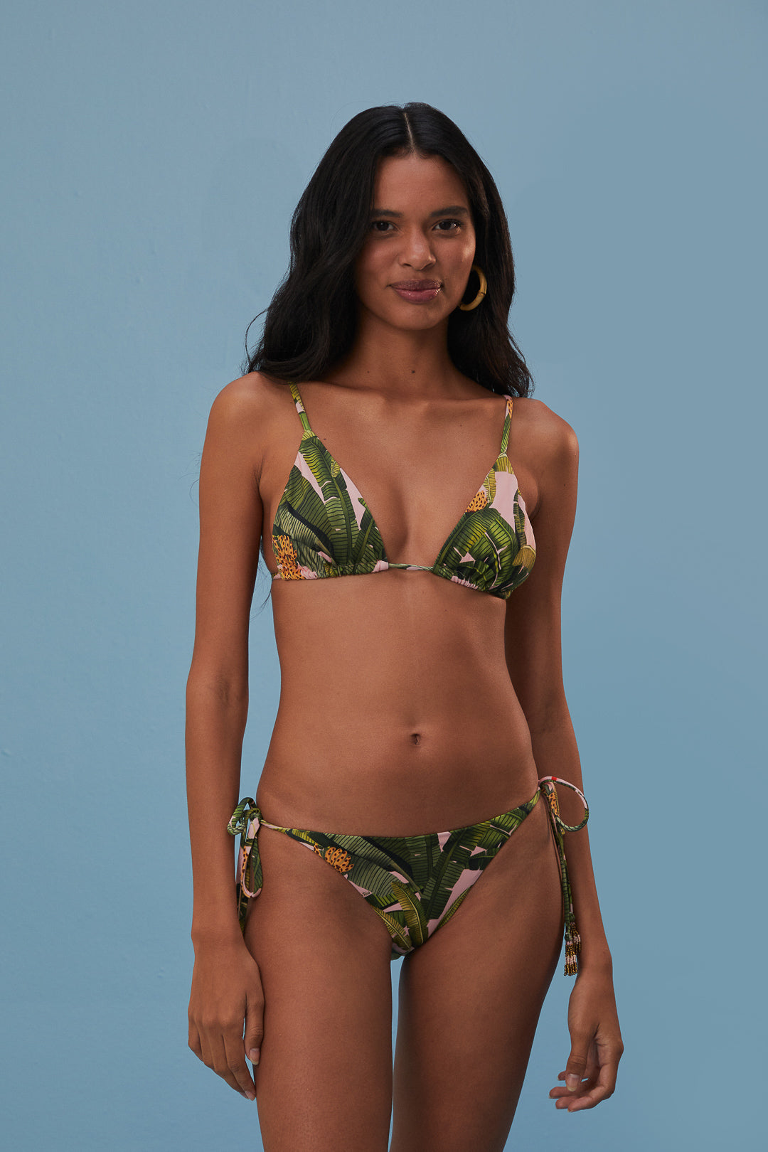 Banana Leaves Bikini Tie Side Bottom