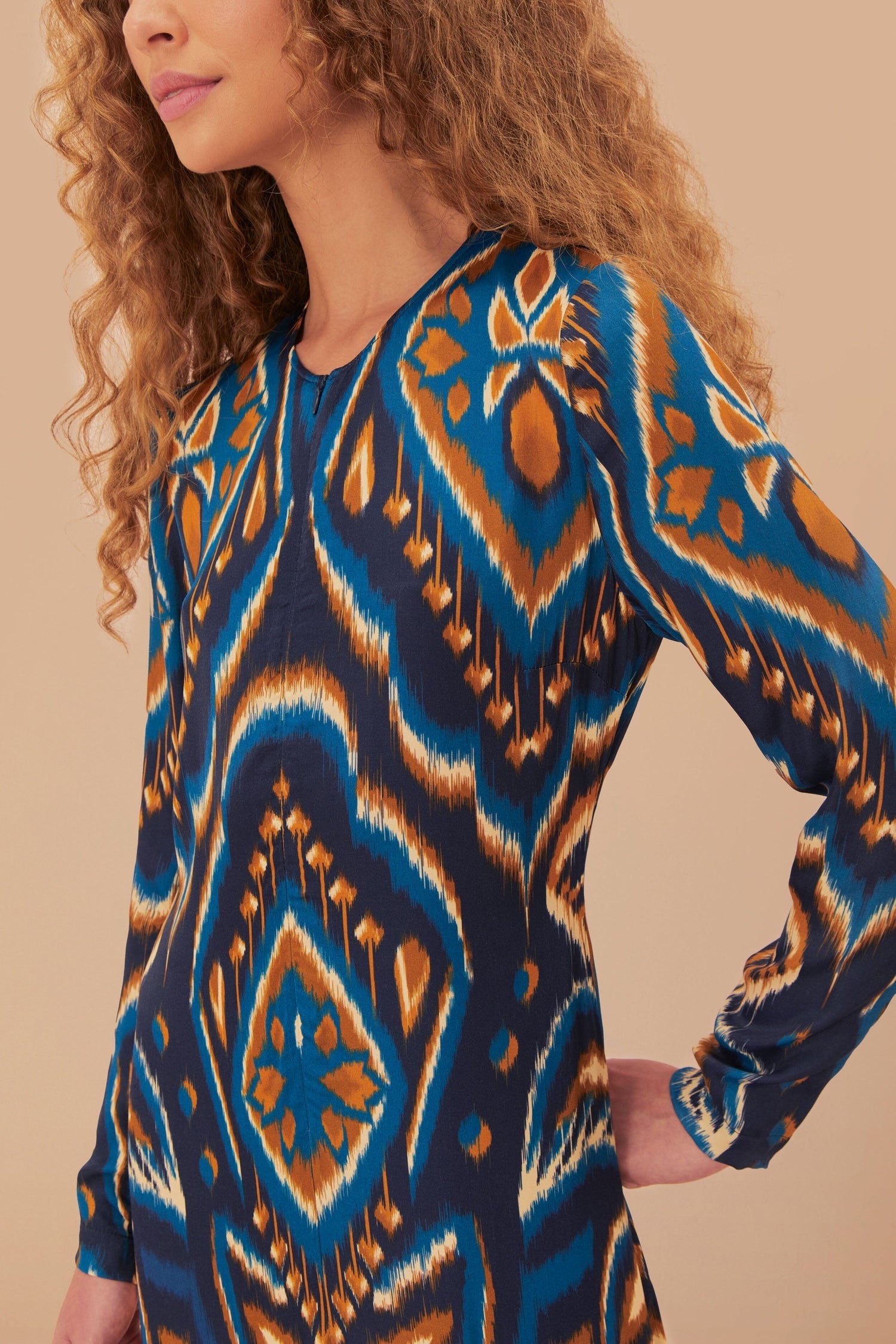 Blue Pineapple Ikat Maxi Dress Sojourn Blue Pineapple Ikat Maxi Dress Sojourn