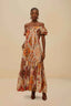 Romantic Nature Off Shoulder Maxi Dress