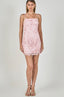 3D Sequins Lace Mini Dress