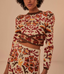 Toucans Scarf Knit Top
