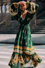 Ayla Green Maxi Dress