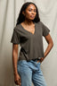 Beckett SS V Neck Tee- Vintage Black