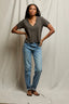 Beckett SS V Neck Tee- Vintage Black