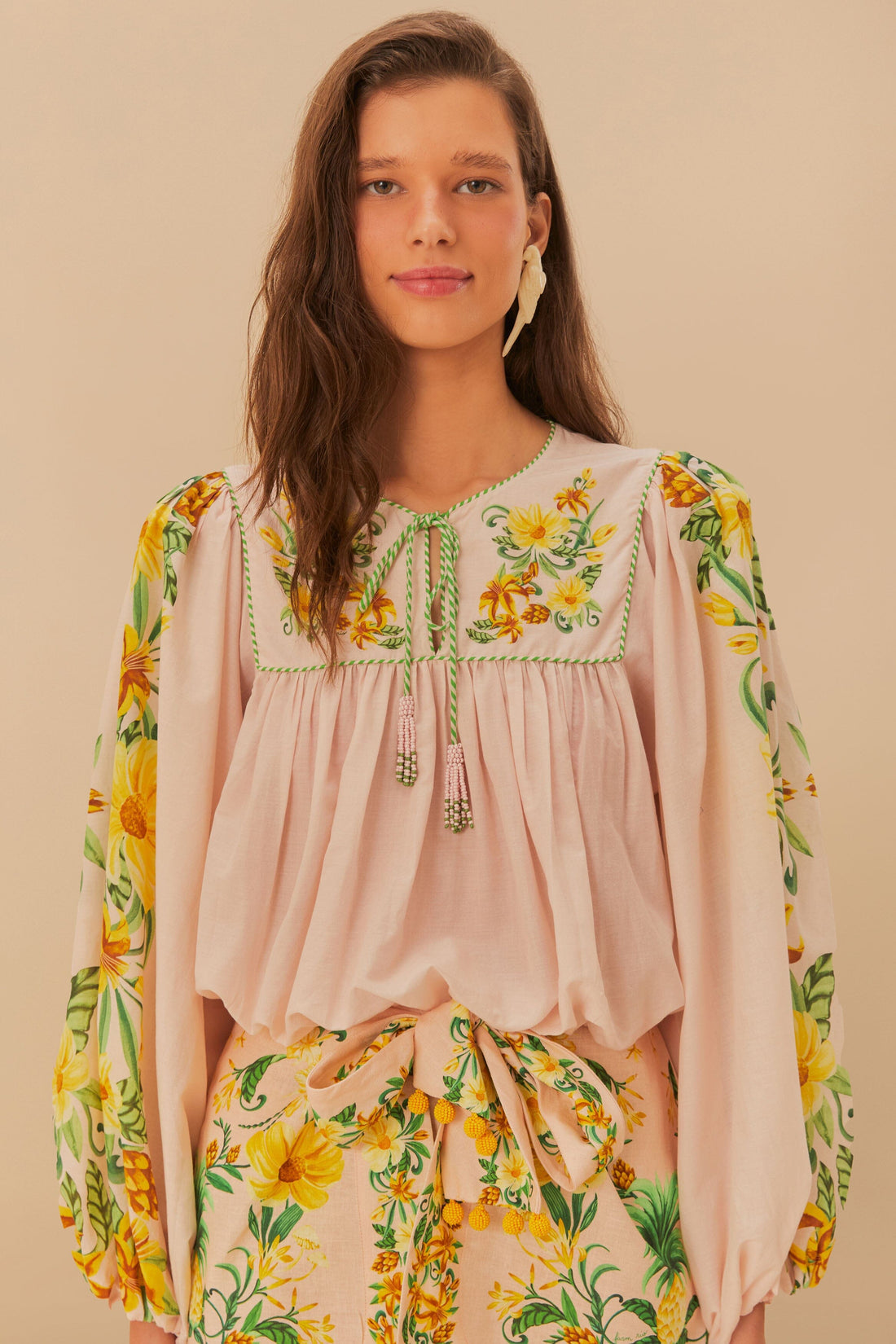 Botanical Beauty Long Sleeve Blouse