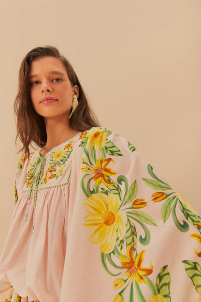 Botanical Beauty Long Sleeve Blouse