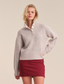 Boxy Snap Front Henley
