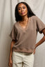 Briggs SS Sweatshirt- Mocha/Charcoal
