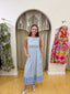 Sleeveless Floral Pattern Midi Dress