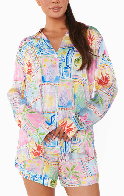 Early Riser PJ Set- Soleil Silky