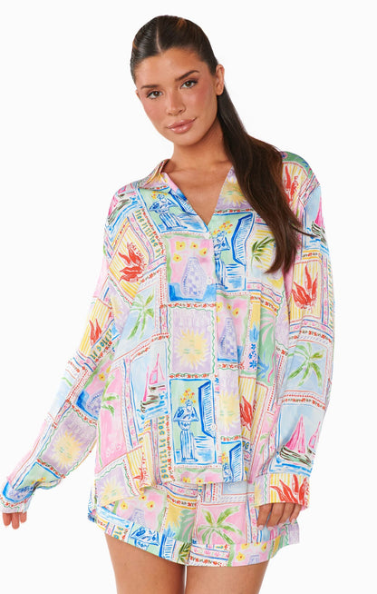 Early Riser PJ Set- Soleil Silky