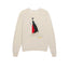 The College Sweatshirt w/ Sailing Boat Applique