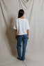 Ezra Terry Short Sleeve Sweatshirt- White