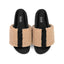 Fuzzy Stripe Stack Shearling Platform