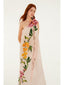 Garden Terrace Pink One Shoulder Maxi Dress