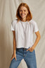 Harley Boxy Crew Tee- White