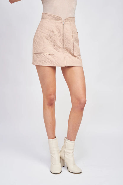 Quilted Mini Skirt