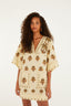 Coconut Tree Tapestry Tunic Dress