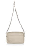Mini Chain Puffer Purse- Shimmer Beige