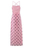 Polka Dot Slip Maxi Dress