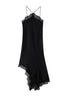 Lace Trim Sleeveless Slip Dress