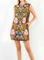 Embroidered Flower Suede Mini Dress