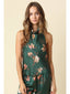 Floral Halter Open Back Top
