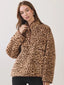 Cheetah Fur 3/4 Zip Pullover