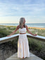 Striped Crop Top & Maxi Skirt Set