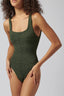 Square Neck Swim - Metallic