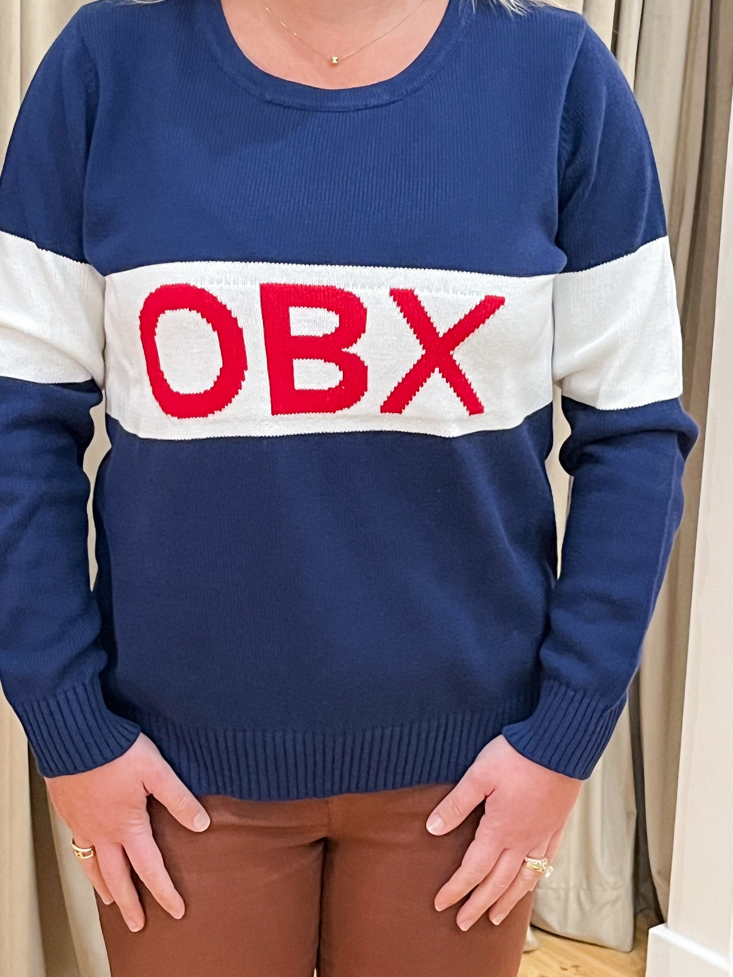 OBX Knit Rugby Sweater