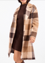 Farmland Plaid Open Coat