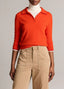 Double Trims 3/4 Sleeve Polo