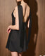 Cowl Neck Mini Dress with Scarf