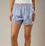 Elastic Waist Midrise Lace Trim Shorts