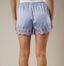 Elastic Waist Midrise Lace Trim Shorts