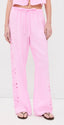 Mirina Linen Embroidered Pants