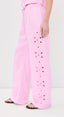 Mirina Linen Embroidered Pants