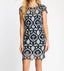 Vanna Dress in Navy/Cream Lace