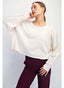 Cotton Slub Open Back LS Top